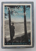 Auktion 346<br>Quartett aus der Zeit des 3. Reiches "Deutsche Heimat", 46 Karten, Altersspuren