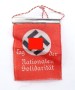 NSDAP-Fähnchen "Tag der nationalen Solidarität", mit Altersspuren, geknickt