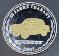 Auktion 373 / Los 6023 <br>Medaille 50 Jahre Trabant, 40 Jahre DDR, Nr. 1296, D-3,5 cm