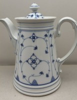 Auktion 373<br>gr. Bauernkanne mit Strohblumendekor, H-22 cm
