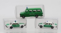 Auktion 373 / Los 12061 <br>3 div. Polizeiauto-Modelle von Herpa