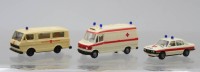 Auktion 373<br>3x div. Krankenwagen-Modelle von Herpa 1/87