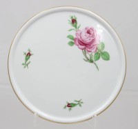 Auktion 373<br>F&uuml;rstenberg ,,Rote Rose '' Untersetzer .