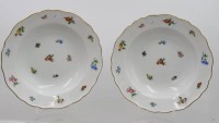 Auktion 373<br>2x tiefe Teller Hutschenreuther ,,Mirabell ''