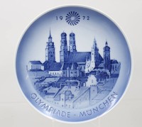 Auktion 373<br>Gedenkteller von Royal Copenhagen - Olympiade M&uuml;nchen 1972 