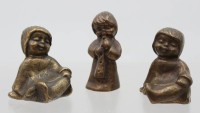 Auktion 373 / Los 15054 <br>3 x kl.  Limpke Bronze Figuren 