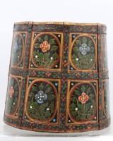 Auktion 373<br>Ein Antiker Papierkorb bemalt mit floralem Muster ,