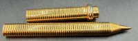 Auktion 373<br>Cartier Kugelschreiber aus der Trinity Serie, Plaque d'or, Cartier Paris, Made in France, gut erhalten mit Gebrauchsspuren