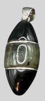 Auktion 373<br>geschichteter Steinanh&auml;nger mit Silber-925- Montur, L-ca. 4 cm