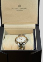 Auktion 373<br>Quartz Armbanduhr "Maurice Lacroix" Swiss in Kasten, Werk nicht gepr&uuml;ft