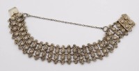 Auktion 373<br>friesisches Trachtenarmband  aus Silber gemarkt 800 .