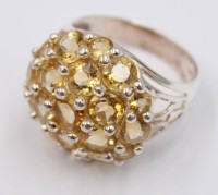 Auktion 373<br>Ring mit Citrine, 925er Silber, RW 59, 7,6 Gramm