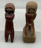 Auktion 373 / Los 9045 <br>zwei Terrakotta  Venus Figuren der Valdivia Kultur,  3500-1800 vor Chr., H-ca. 15 cm, lt. Einlieferer Original!!