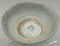 Auktion 373 / Los 15506 <br>Reisschale, wohl China, Blaumalerei, wohl Wrack-Fund, Abplatzer etc., H-7 cm, D-17 cm