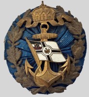 Auktion 373 / Los 7019 <br>Stoffabzeichen "Kaiserlicher Marineverein" um 1910, ca. 5x5 cm
