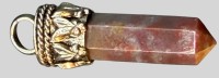 Auktion 373<br>Jasper Anh&auml;nger, versilberte Montur, H-3,5 cm
