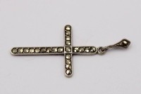 Auktion 373<br>Silber 800 Kreuz mit Markasiten ,