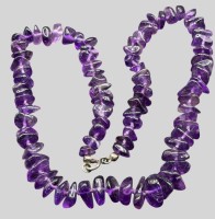 Auktion 373<br>Amethyst Halskette, L-46 cm
