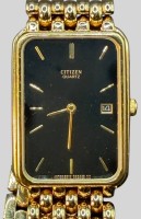 Auktion 373<br>Citizen DAU, Quartz, Werk l&auml;uft,Goldfarben, guter Zustand