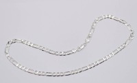 Auktion 373<br>eine klassische Figarokette aus 925 Sterling Silber