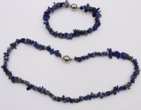 Auktion 373<br>Lapislazuli Kette u. Armband , Magnetverschluss ,