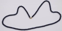 Auktion 373<br>Sodalit - Perlen Kette , Metallschlie&szlig;e .