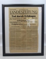 Auktion 373 / Los 7040 <br>Zeitungsauschnitt aus 1946
