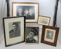 Auktion 373 / Los 7045 <br>Konvolut Portr&auml;t Bilder , Milit&auml;risch .