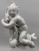 Auktion 373<br>Die Geburt der Sch&ouml;nheit KPM Berlin, Entw. Paul Scheurich, H-22 cm, eine Klebstelle
