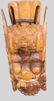 Auktion 373 / Los 15523 <br>gr. massive Bali Holzmaske,  65x25 cm