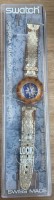 Auktion 373<br>Quartz Armbanduhr "Swatch" Scuba Golden Island, Werk nicht gepr&uuml;ft, in orig. Display (mit Riss)