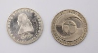Auktion 373 / Los 6069 <br>2x div. 5 DM M&uuml;nzen, 1981/82, 10. Jahrestag der Umweltkonferenz der Vereinten Nationen von 1972 und 200. Todestag des Dichters Gotthold Ephraim Lessing