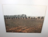 Auktion 373 / Los 5033 <br>Redeker, Peter (1942 - 2022), Landschaft 77 II c, Farbradierung, gerahmt/Glas, Versand ohne Rahmen !, RG 73,5 x 83cm