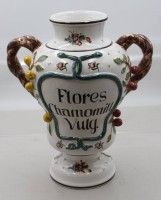 Auktion 373 / Los 9054 <br>hohe Vase im Apotheker-Stil, ATH Keramik, 60er Jahre, ca. H-41cm
