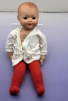 Auktion 373 / Los 12083 <br>Porzellankopfpuppe, Hals nur Nummern, H-44 cm