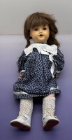 Auktion 373<br>M&auml;dchenpuppe "AM" 2966, H-55 cm, Masse4, Mamastimme