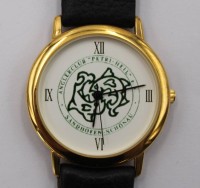 Auktion 373 / Los 2124 <br>Quarz-Armbanduhr, Anglerclub &bdquo;Petri-Heil&ldquo; e.V. Sandhofen-Sch&ouml;nau, guter Zustand, Funktion nicht gepr&uuml;ft, D-3,5cm