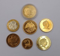 Auktion 373<br>7x div. Nachpr&auml;gungen von M&uuml;nzen u. Medaillen, keine Edelmetalle !
