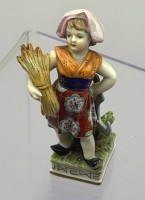 Auktion 373<br>G&auml;rtnerkind, Rudolstadt, um 1900, bemalt, H-8,5 cm