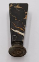 Auktion 373<br>Petschaft, Marmorgriff, um 1920, ca. L-8cm