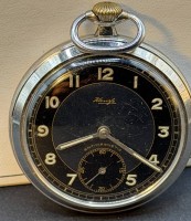 Auktion 373<br>mechan. HTU "Kienzle" Metallgeh&auml;use, Werk l&auml;uft kurz an, D-5 cm