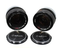 Auktion 373 / Los 14546 <br>2x Canon FD 50mm 1:1.4 S.S.C. Objektive, Funktion nicht gepr&uuml;ft