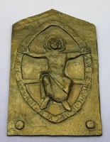 Auktion 373 / Los 15164 <br>Bronze Plakette "Auferstehung Christi", 16x11 cm