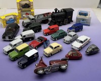 Auktion 373<br>Lot Druckguss-Autos, Motorroller etc, tw. boxed, ca. 25 Teile, div. Gr&ouml;ssen und Hersteller