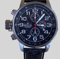 Auktion 374 / Los 2005 <br>Invicta I-Force 2770 Herrenuhr - Quarzwerk - Edelstahl mit schwarzem Zifferblatt - 46 mm, in OVP mit Beschreibung, Werk l&auml;uft