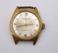 Auktion 374<br>Kienzle Markant Armbanduhr, Kronenaufzug, Werk l&auml;uft, Tragespuren, ohne Band, ca. D-3cm