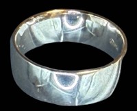 Auktion 374<br>breiter Silberring-925- "JG", RG 65, 7,14 gr.