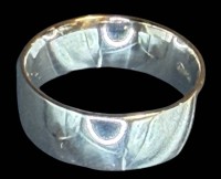 Auktion 374<br>breiter Silberring-925- "JG", RG 65, 7,14 gr.