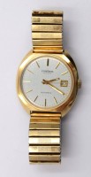 Auktion 374<br>goldfarbene Pallas Adora Herrenarmbanduhr, Automatik, Stellschraube schwerg&auml;ngig, guter Zustand, ca. D-3,6cm