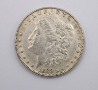 Auktion 374<br>Nachpr&auml;gung eines Morgan-Dollars von 1888, kein Silber!, ca. D-3,8cm